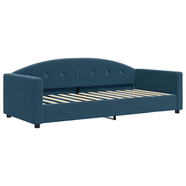 vidaXL Bäddsoffa blå 90x200 cm klädd i sammet