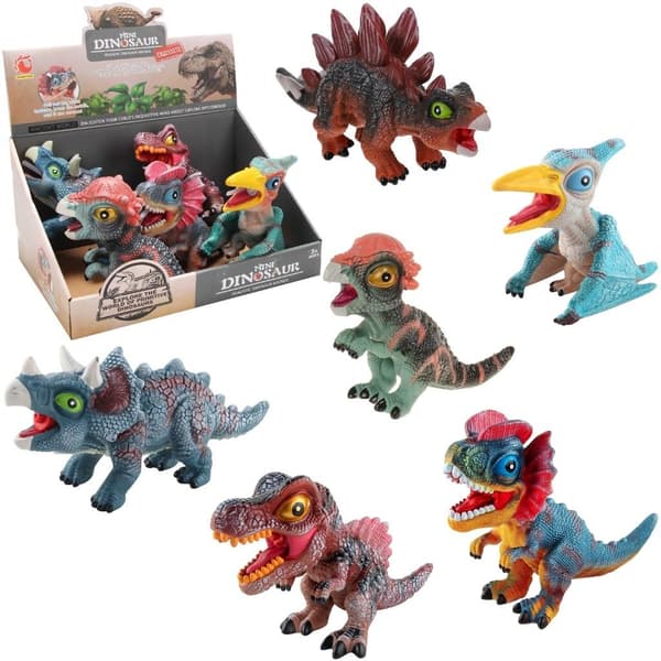 Gummi dinosaur med stemme MIX