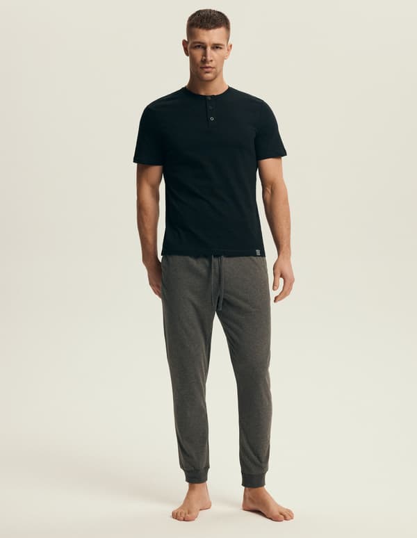 Marc Henderson Herrepyjamas | Sort, Grå XXL