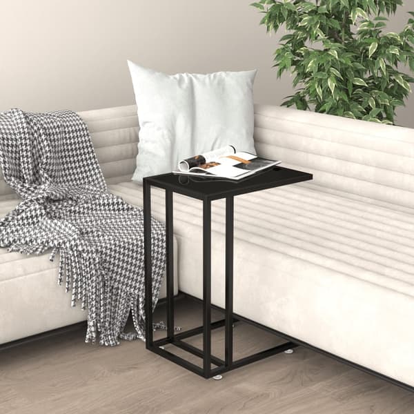 vidaXL computer sidebord sort 50x35x65 cm