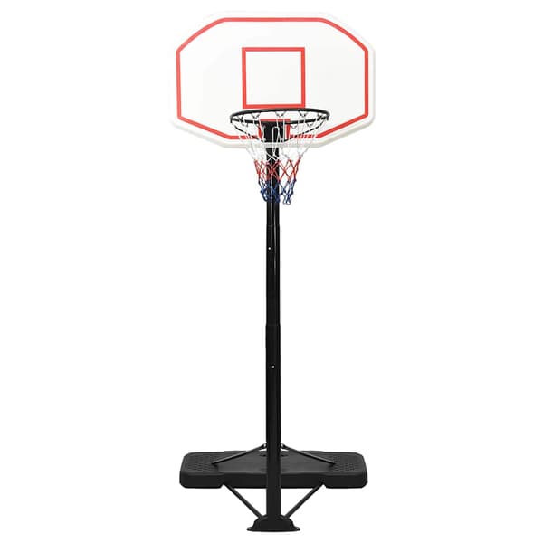 vidaXL Basketställ vit 258-363 cm polyeten