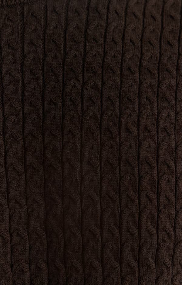 Kabelstrikket sweater XXL