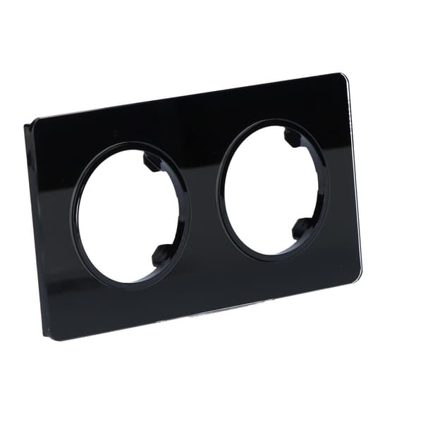 Dobbeltramme, glas, sort, online sortiment