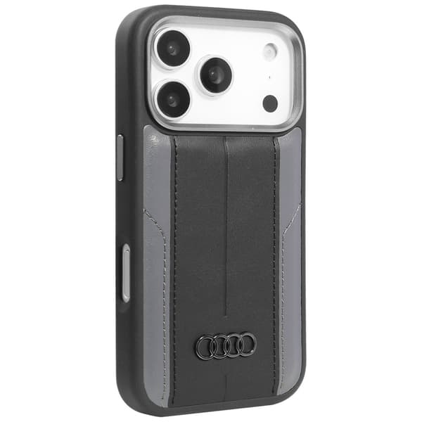 Audi A6 MagSafe-etui i kunstlæder til iPhone 17 Pro, sort