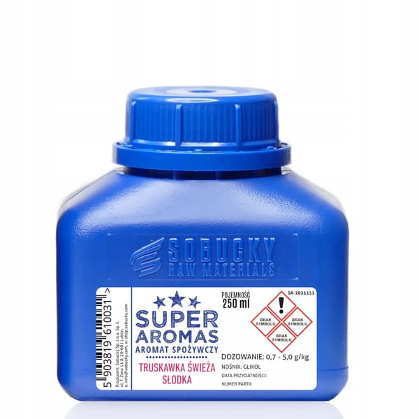 Superaromas Jordbær Frisk Sød Madsmag 250 ml