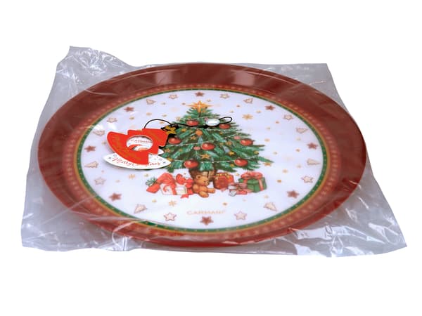 Halkfri rund bricka - Jul (CARMANI)