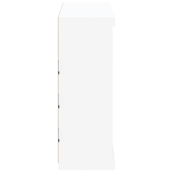 vidaXL LED-skåp vit 81x37x100 cm