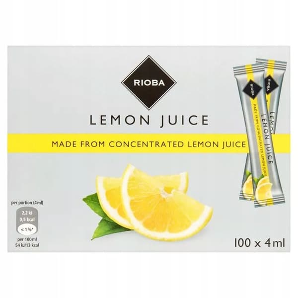 Citronsaft i påsar 100 bitar 4ml - Rioba