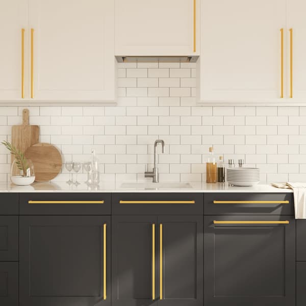 vidaXL skabsgreb, 5 stk., guld, 480 mm, rustfrit stål