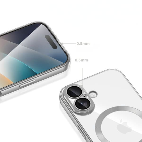 iPhone 17 Electro MagSafe-etui - sølv