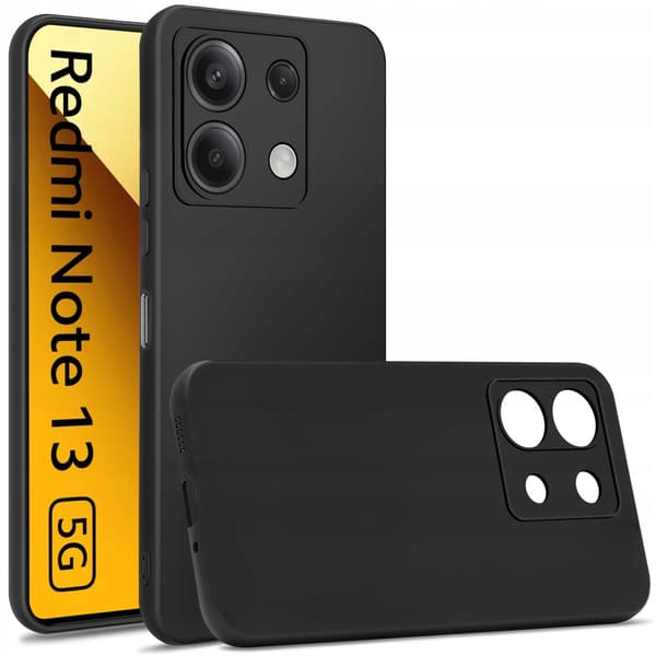 Skal till Xiaomi Redmi Note 13 5G SILIKONBAKSIDA MATTSKAL+ Glas
