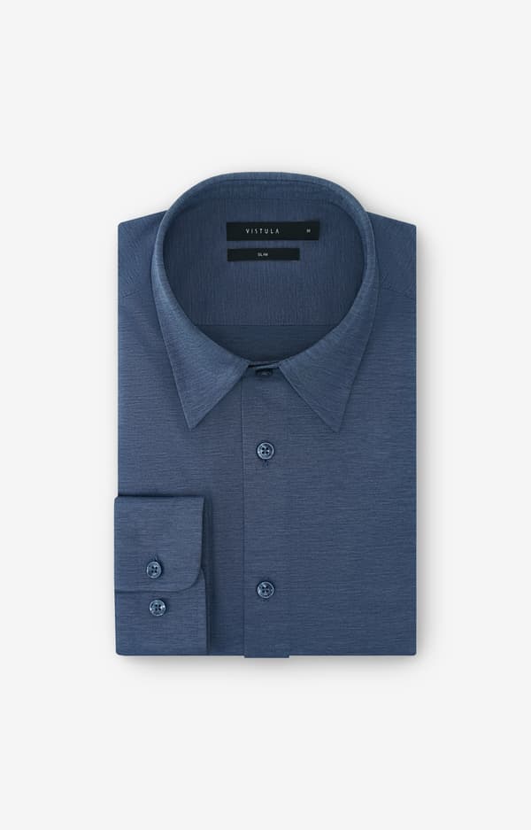 Slim fit strikskjorte S