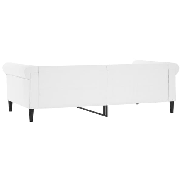 vidaXL Bäddsoffa vit 100x200 cm konstläder