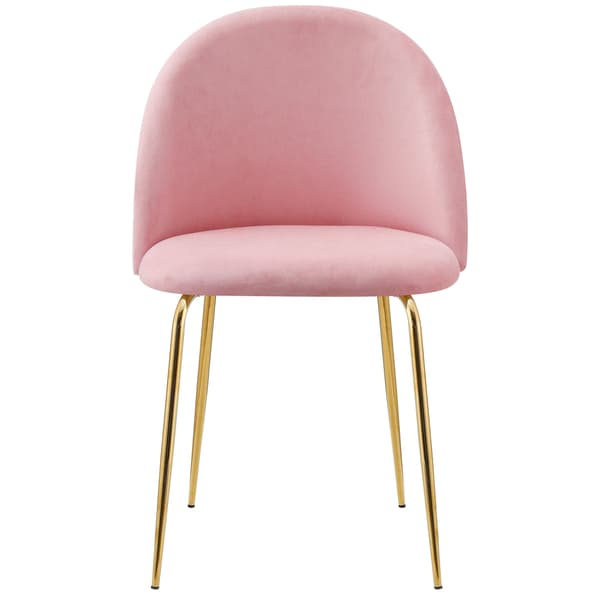 Fargo Guld Velour Pink Stol