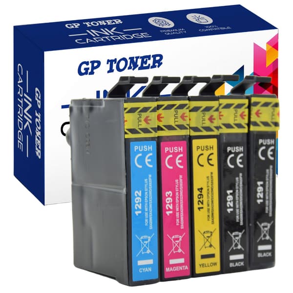 5x blæk til Epson T1295 GP-E1296CMYKK