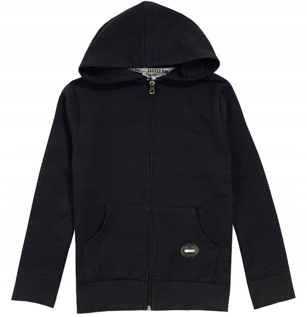 DRENGE sweatshirt Kænguru Breeze uden hætte sort 134
