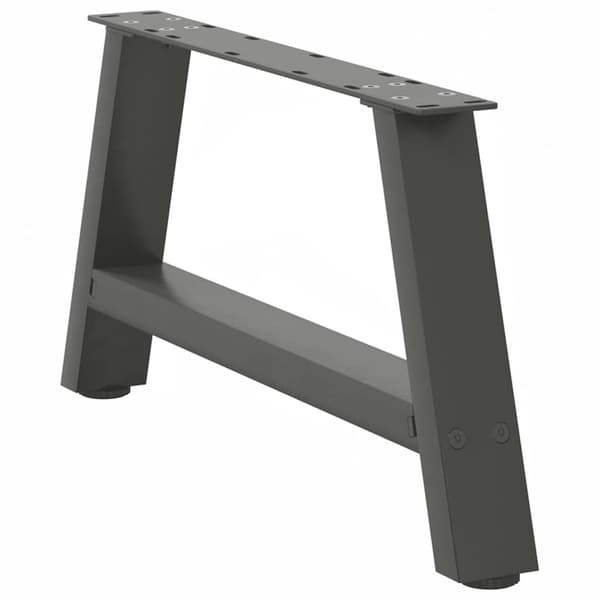 vidaXL Soffbordsben, 2 st, Antracit, 70x(30-31) cm, Stål