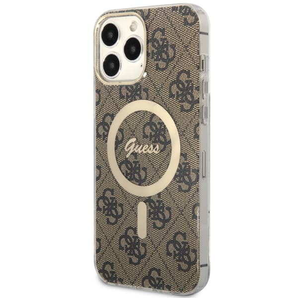 Guess IML 4G MagSafe-etui til iPhone 13 Pro Max, brun