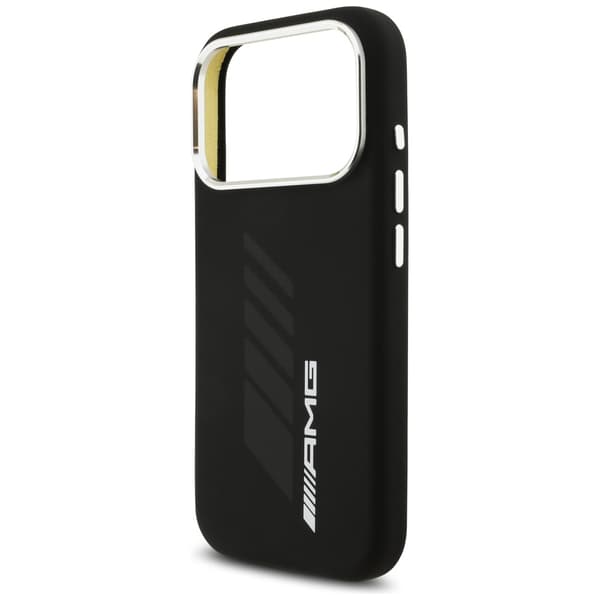 AMG Silikone Oversize Rhombs MagSafe-etui til iPhone 17 Pro Sort