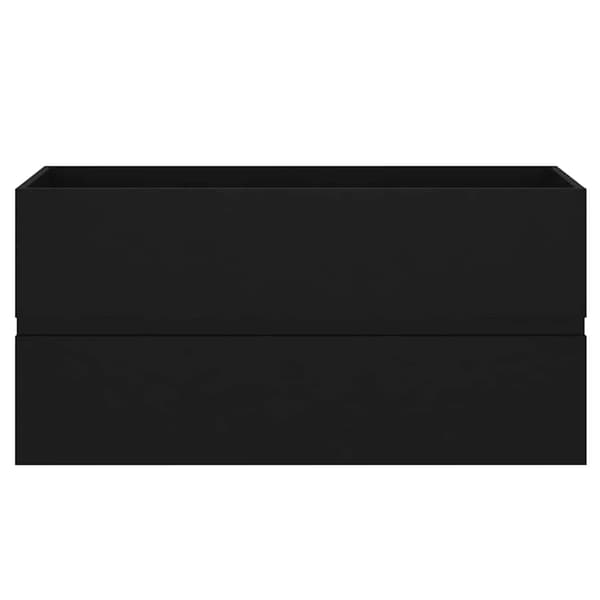 vidaXL håndvaskskab sort 90x38,5x45 cm spånplade