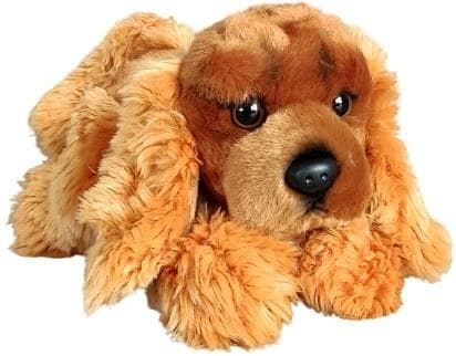 Spanielhund liggande 30 cm
