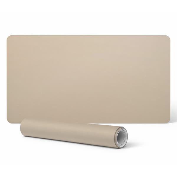 Halkfri skrivbordsmatta med tryck, beige, 90x45 cm