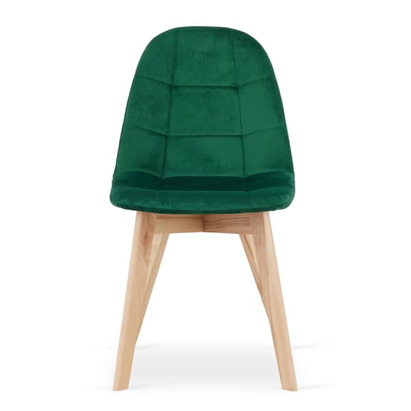 BORA stol - mørkegrøn velour x 2