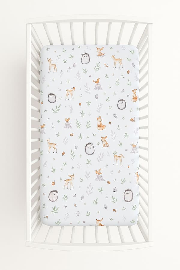 Bomuldslagner til tremmeseng 120x60 cm - skovens delikatesse