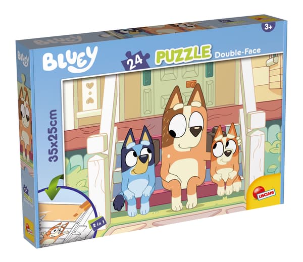 Lisciani. Lisciani. Bluey Monkey Jocks dubbelsidigt pussel. 24 bitar