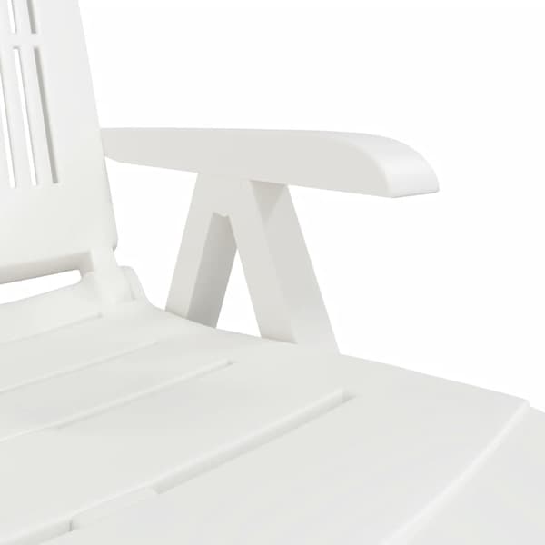 vidaXL Solstol, Vit, Plast
