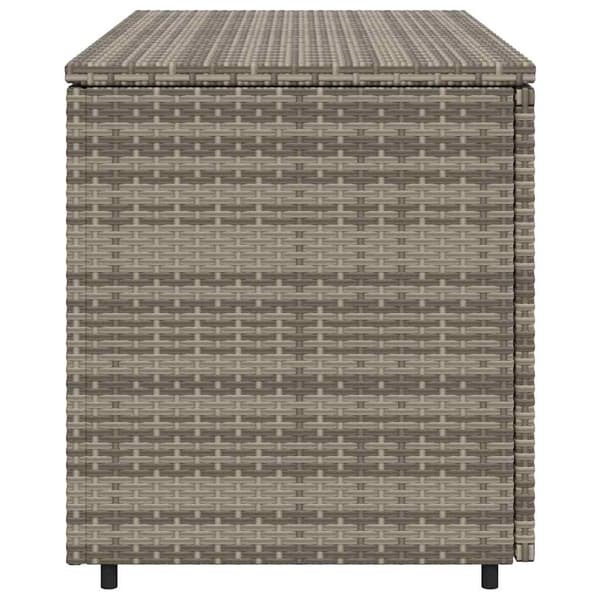 vidaXL Puutarhakaappi harmaa 110x55x60,5 cm polyrottinki