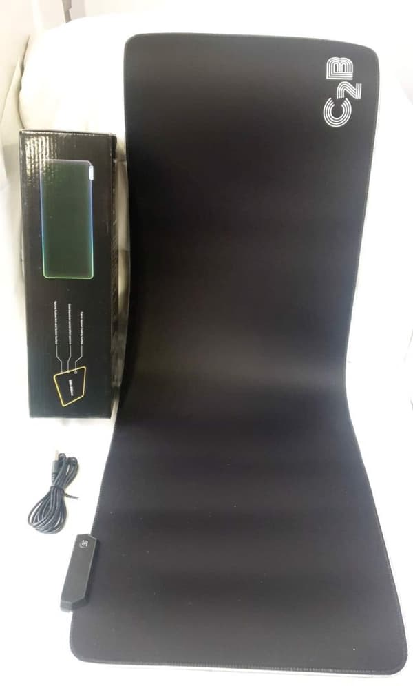 Gaming LED-musemåtte XXL 80x30 cm