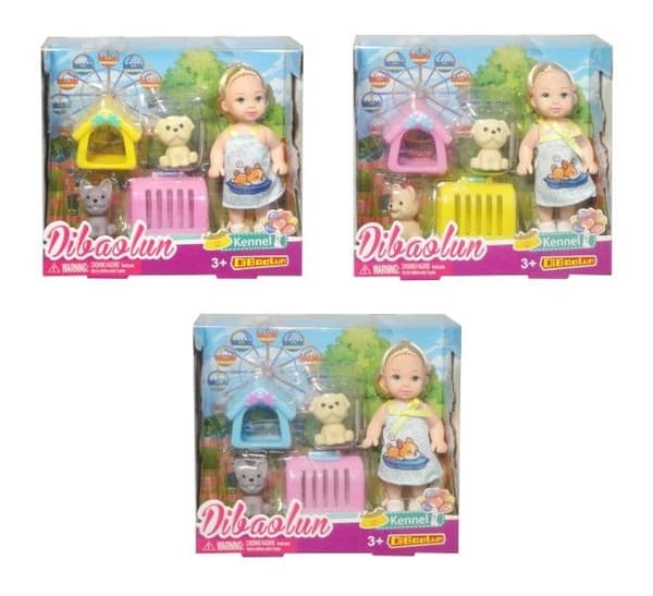 Nukke koirien kanssa MIX