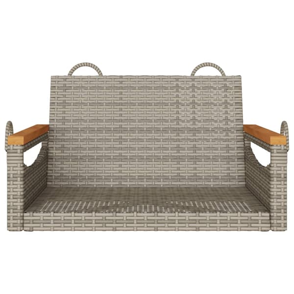 vidaXL Keinutuoli, harmaa, 63x62x40 cm, polyrottinki