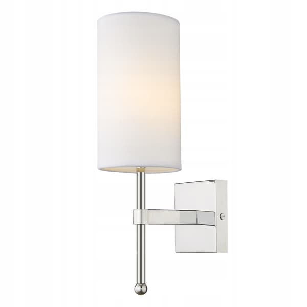 Cosmo Light Denver E14 40W valkoinen kangasseinävalaisin