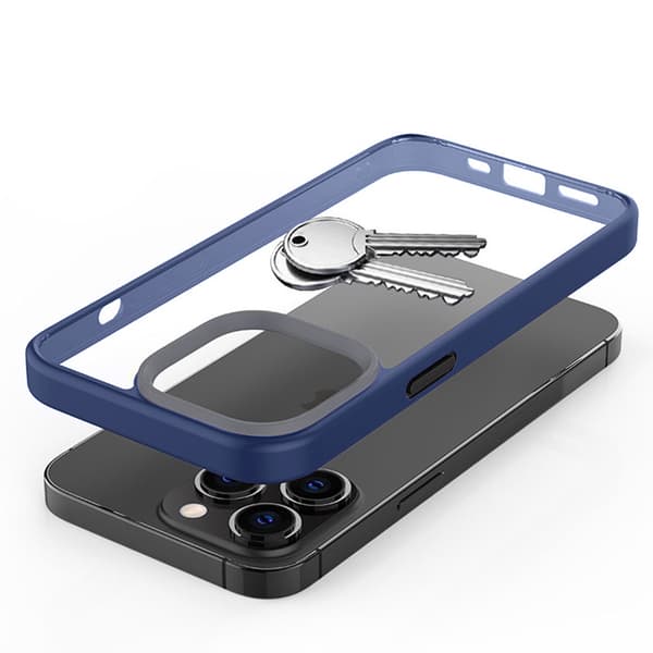 Fodral för iPhone 13 Pro, ERBORD Hybridskal, blå