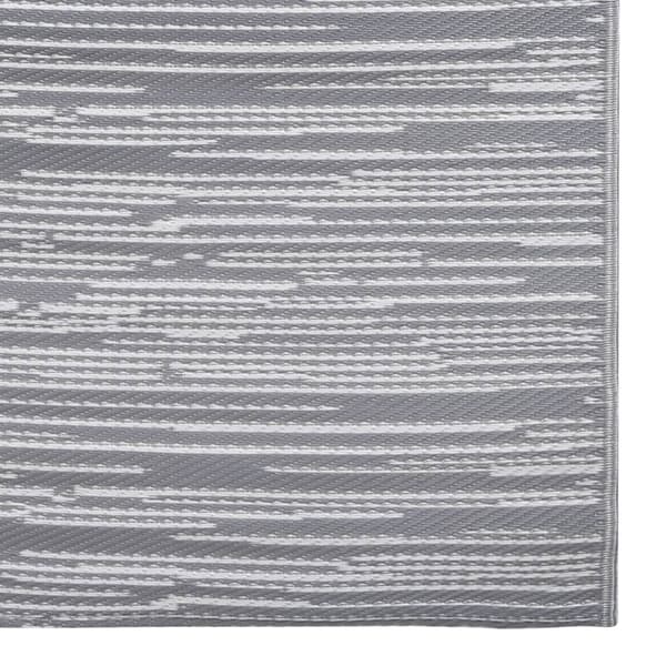 vidaXL Ulkomatto, harmaa, 120x180 cm, PP
