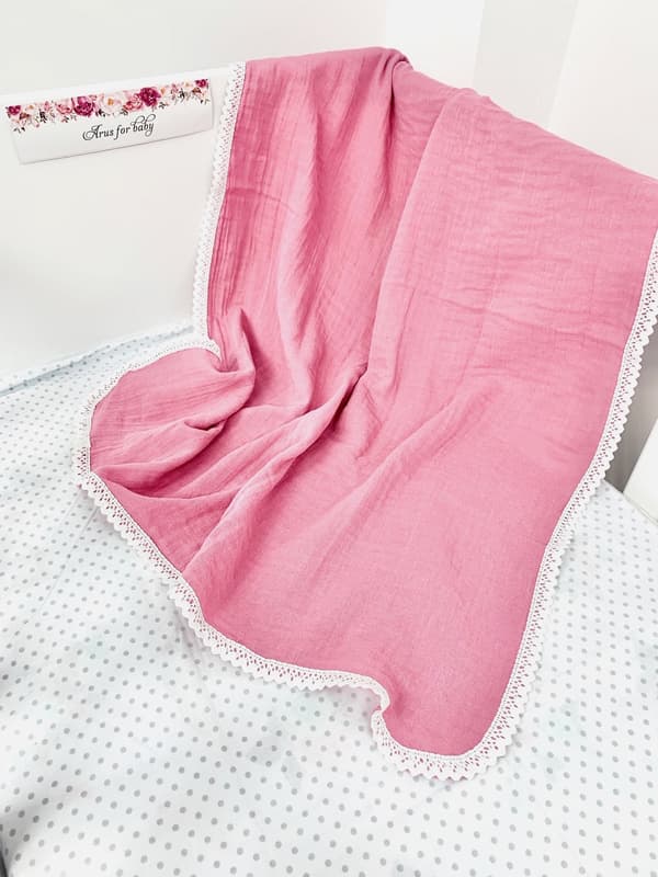 Muslin Tæppe 100x75 Blonde Koral