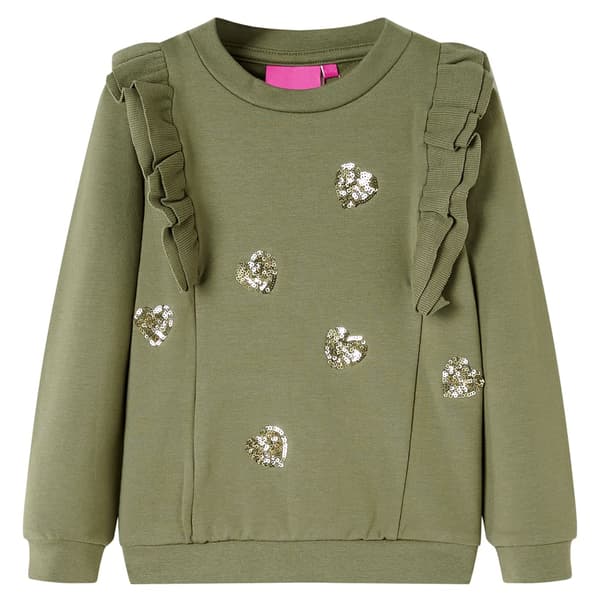 Børnesweatshirt, khaki, 128