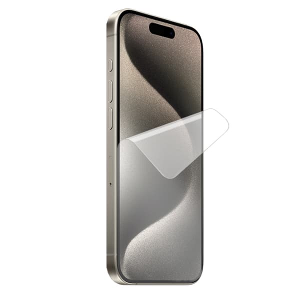 2x hydrogelfolie för iPhone 15 Pro, ERBORD hydrogelfolie