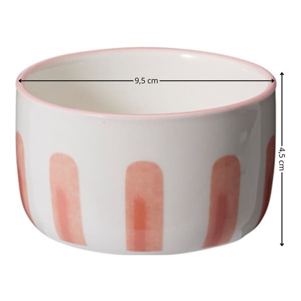 Sæt med 3 Sunny Stripes keramikskåle