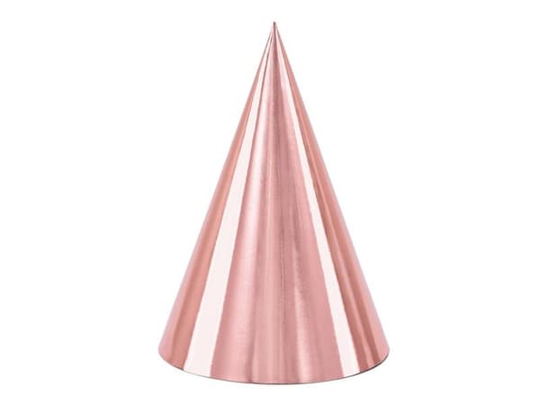 Rosaguld hatte 16 cm 6 stk.