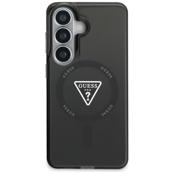 Guess IML Gradient Triangle MagSafe -kotelo Galaxy S26:lle, musta
