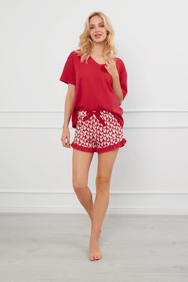 Evora dampyjamas kortärmad, korta byxor XL