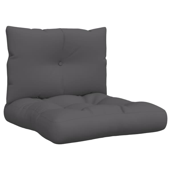vidaXL Pallsoffkuddar, 2 st, Antracit, Tyg