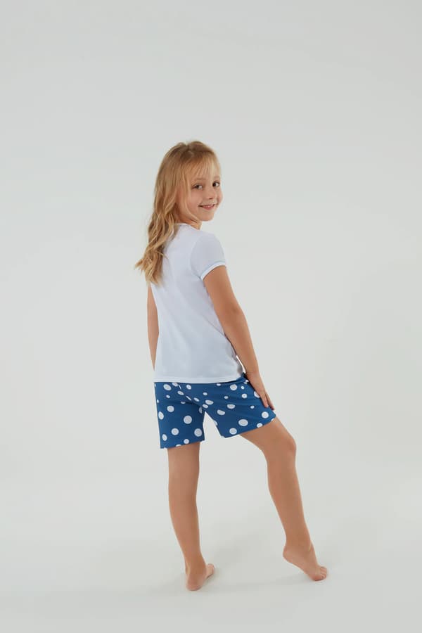 Raba flickpyjamas, kortärmad, korta byxor, 6 år