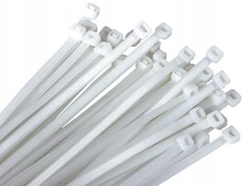 Kabelbinder 540x7,5mm hvid 100 stk.