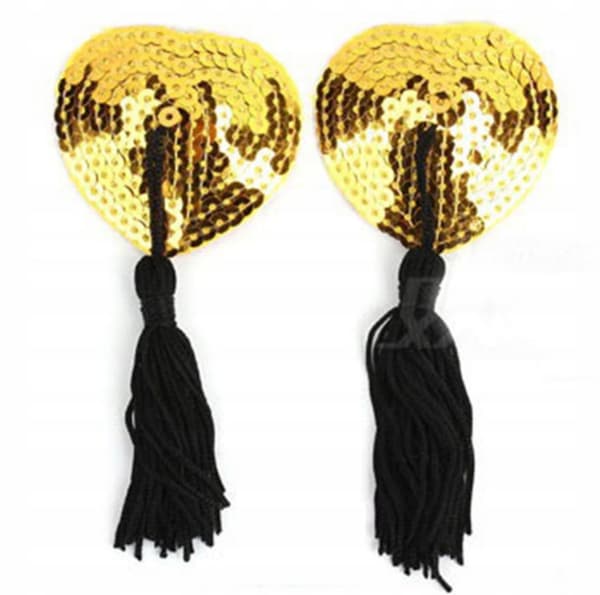 Intimeo Hjerteformede Guld Pin Up Brystvortebeskyttere