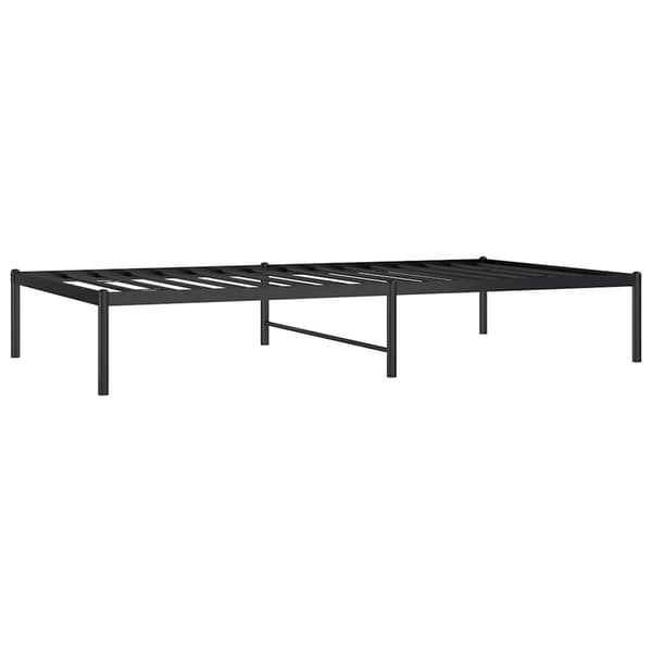 vidaXL metalsengestel sort 100x190 cm