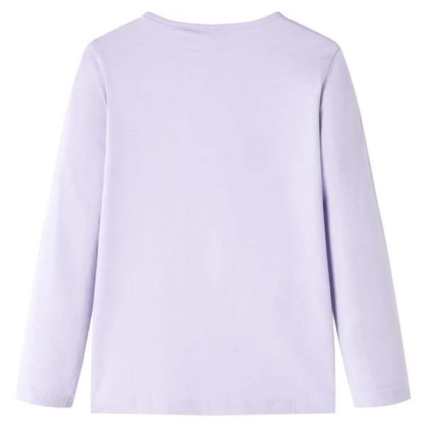 Børne langærmet t-shirt, lilla, 104